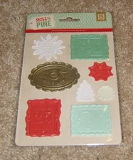 Basic Grey Wax Seals Dimensional Stickers ~ 25th and Pine Christmas Holiday