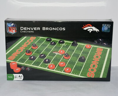 MasterPieces Denver Broncos Checkers NFL New In Package Factory Sealed ...