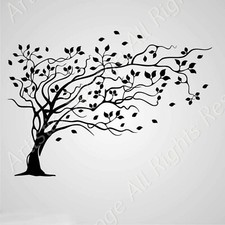 WILLOW TREE in WIND Reusable Stencil A6 A5 A4 A3 A2 A1 A0 Art Craft / T51