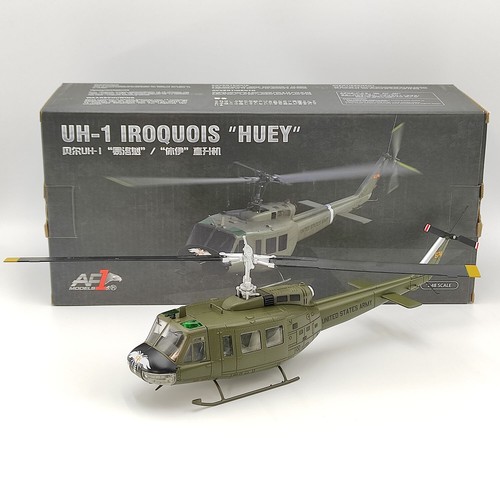 Diecast AF1 1/48 Scale Bell UH-1 Algerian"Huey" Universal Helicopter Alloy Model - Picture 1 of 24