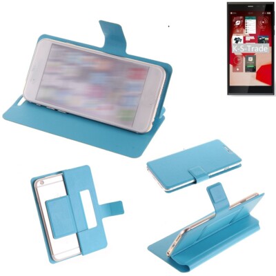 Handyhülle für Jolla Jolla C Flip-Cover Case Schutzhülle blau