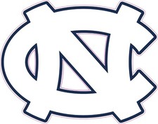 North Carolina Tar Heels Full Size Football Helmet Decals