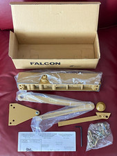  281 Falcon SC81A RW/PA Door Closer  DA Cylinder  Slim Cover  Brass Finish