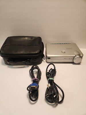Optoma EP730 EzPro DLP Projector Powers On Carrying Case Free Shipping 