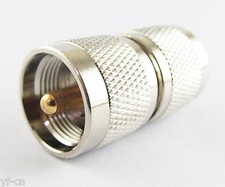 50pcs UHF PL-259 Male to UHF PL-259 Male Straight RF Coaxial Connector Adapter