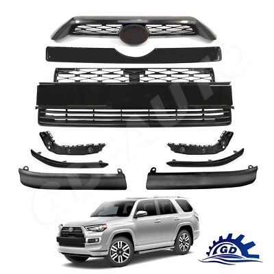 Front Bumper Grille Assembly Body Kit For 2014-2019 Toyota 4Runner Limited Black