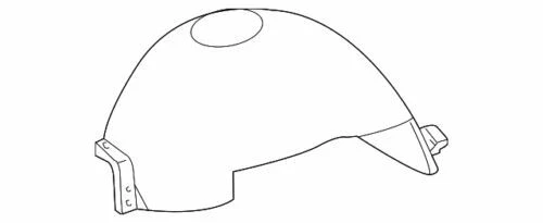 Guardia delantera izquierda para Ford F-150 Lincoln Mark LT 2004-2008 (N/P 8L3Z-16103-A)