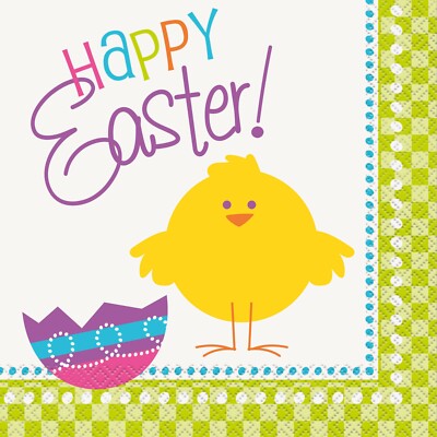Easter Napkins Easter Lunch Napkins Baby Chick Napkins Favor Decoration Party