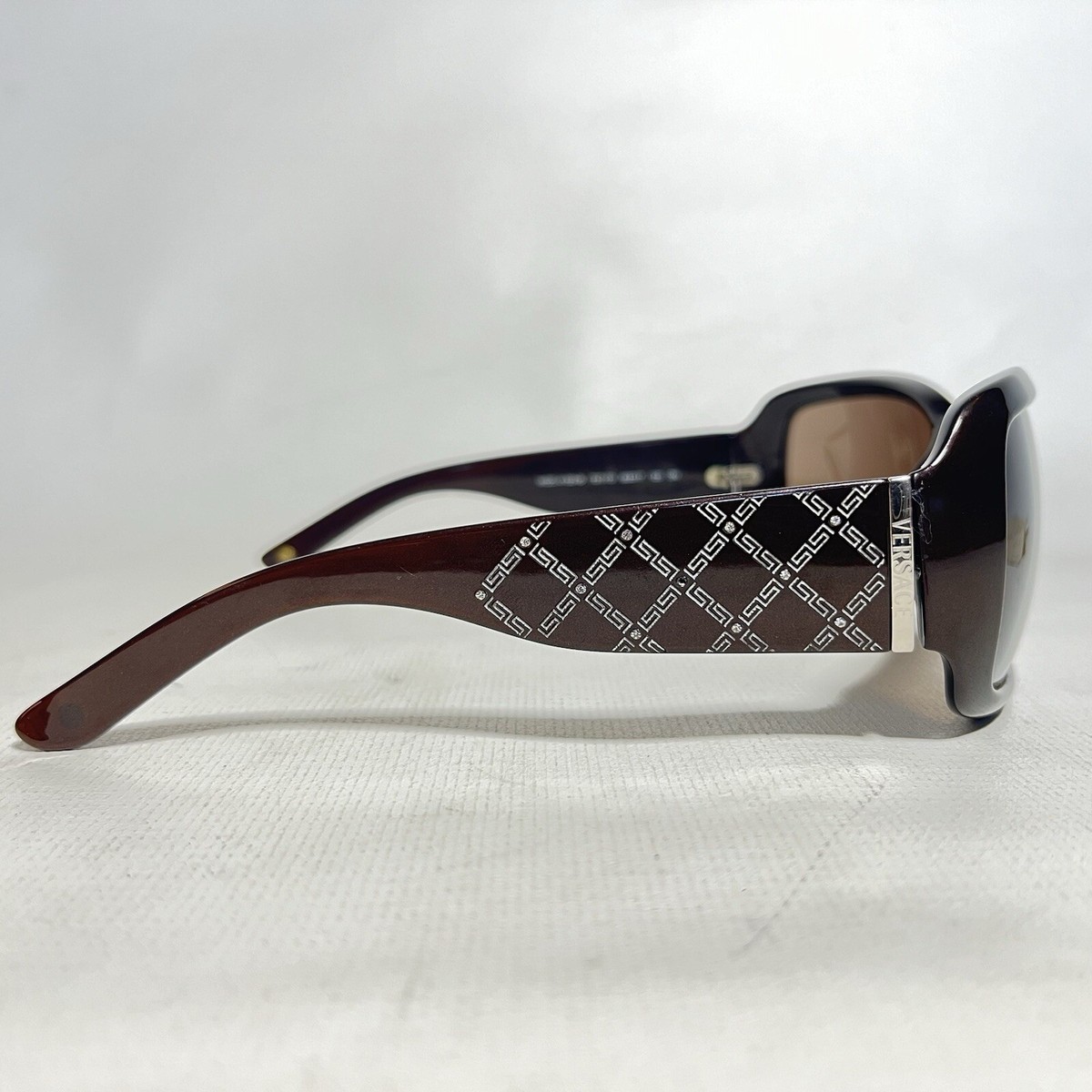 Versace Mod. 4132-B 727/73 Metallic Brown Rhinestone Frame