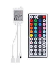 2-Port 44 Keys Wireless IR Remote Controller for SMD 5050 3528 RGB LED Strip ...