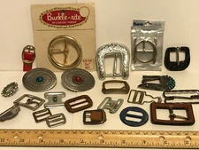 LOT - ASSORTED VINTAGE BELT BUCKLES/MISC.