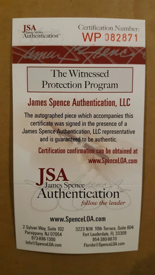 JORDAN REED WASHINGTON REDSKINS AUTOGRAPHED JERSEY FRAMED JSA COA - Image 4 of 4