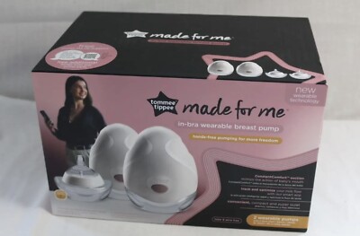 Tommee Tippee Made For Me In-Bra Wearable Breast Pump NEW!