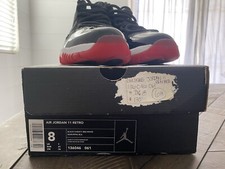 Size 8 - Air Jordan 11 Retro 2001 Bred for sale online | eBay