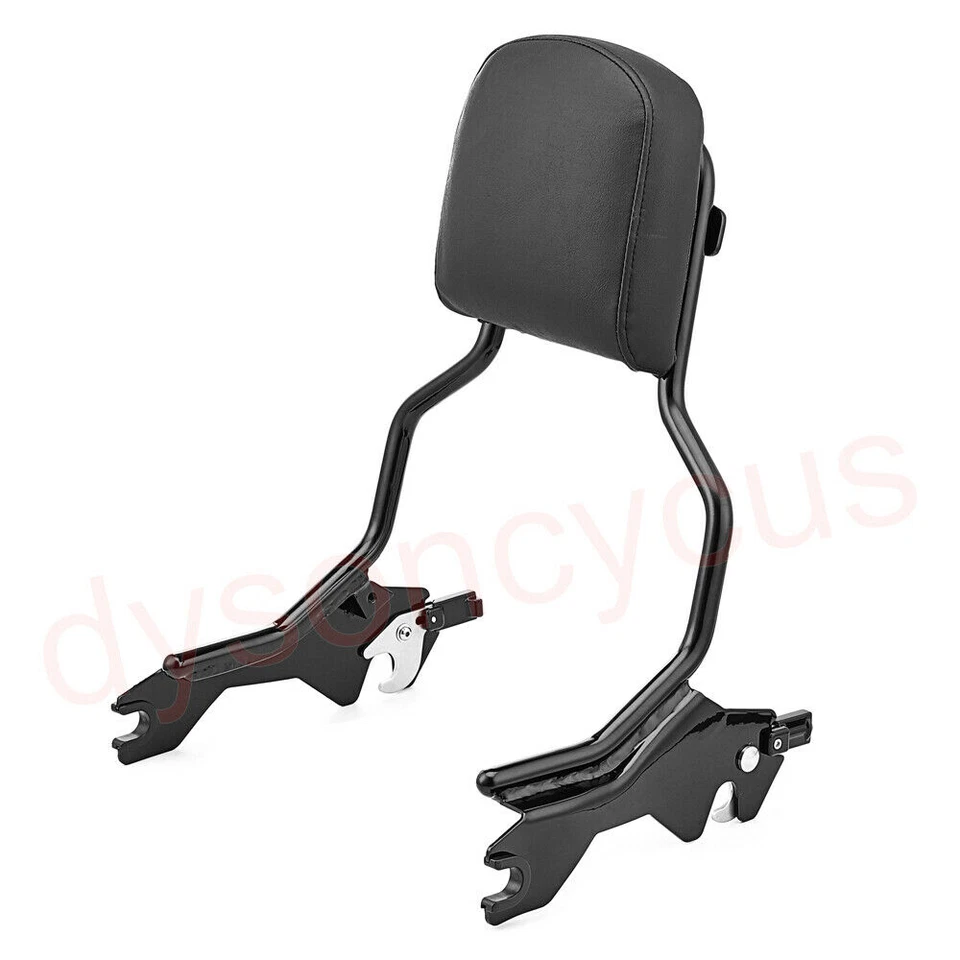 Respaldo desmontable para Harley 18+ Fat Bob barra Sissy/portaequipajes/soportes de acoplamiento Foto 3 de 4