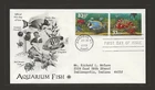 1999 US 33c Pair Aquarium Fish Clownfish Blue Tang Angelfish FDC Scott #3317