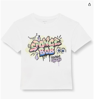 Name It SpongeBob Kinder T-Shirt Unisex Boxy Fit Alter 9-10 Cartoon Top Tee