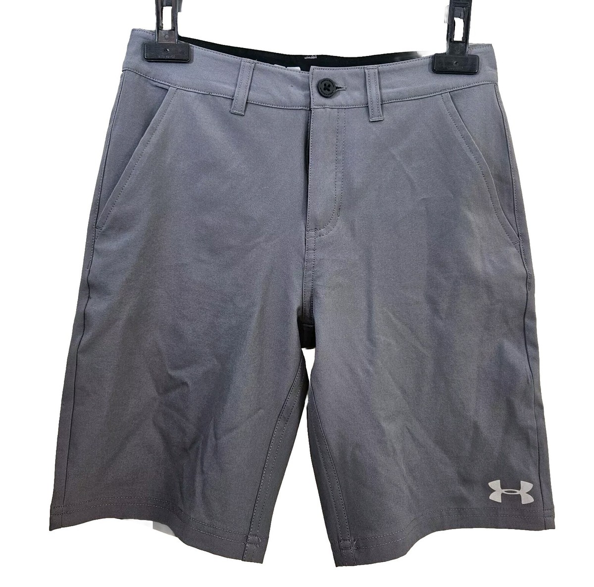 Under Armour Boys 12 Dress Shorts Gray Golf Uniform Board Shorts Chino  Stretch | eBay