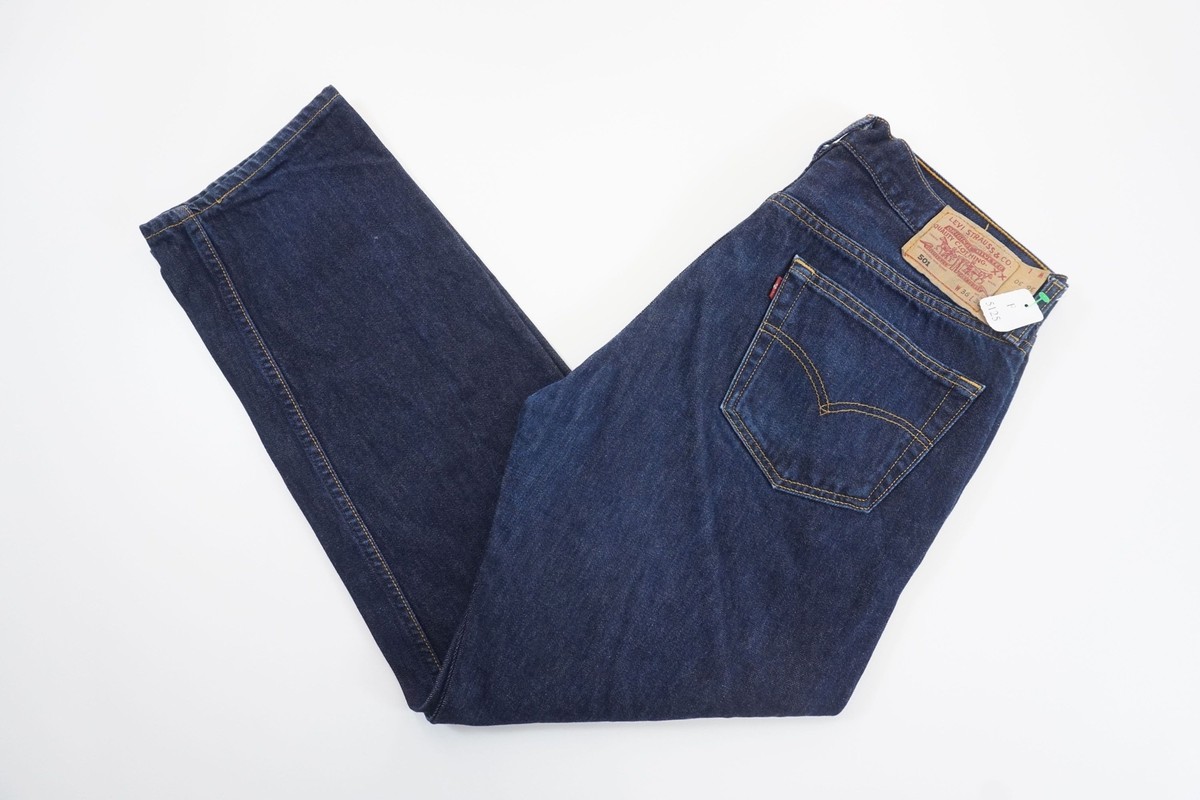 Levi's 501 Men's Jeans 36/28 W36 L28 Blue Dark Blue Levi's 501 Men's Jeans 36/28 W36 L28 Blue Dark Blue