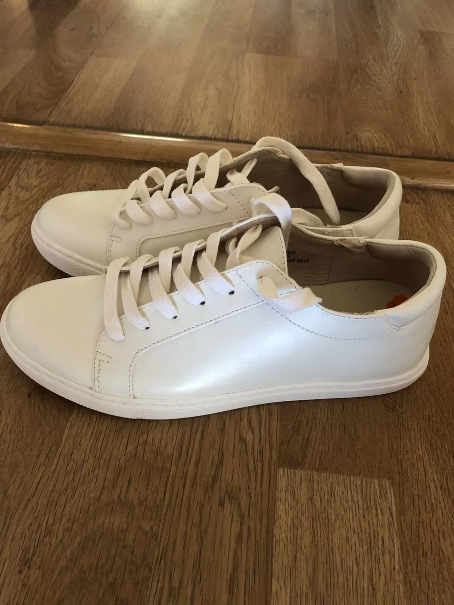 Kenneth Reaction White Sneakers Tennis 9.5 | eBay