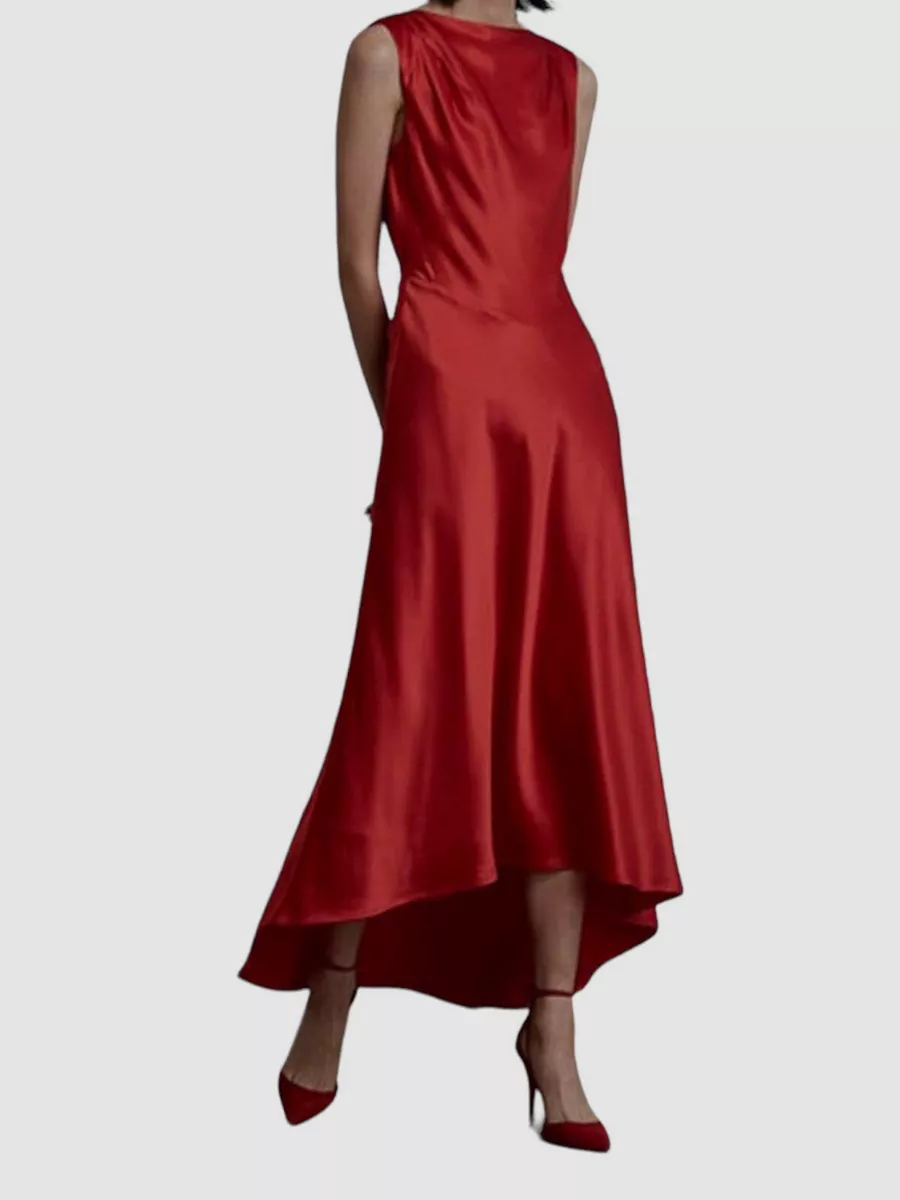 Saloni red shop dress