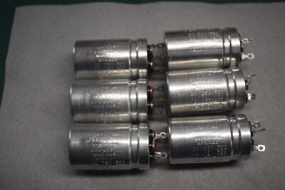 Mallory NOS 3 Sections 20 uF 250 Vdc Electrolytic Can Capacitor Tested Lot of 6