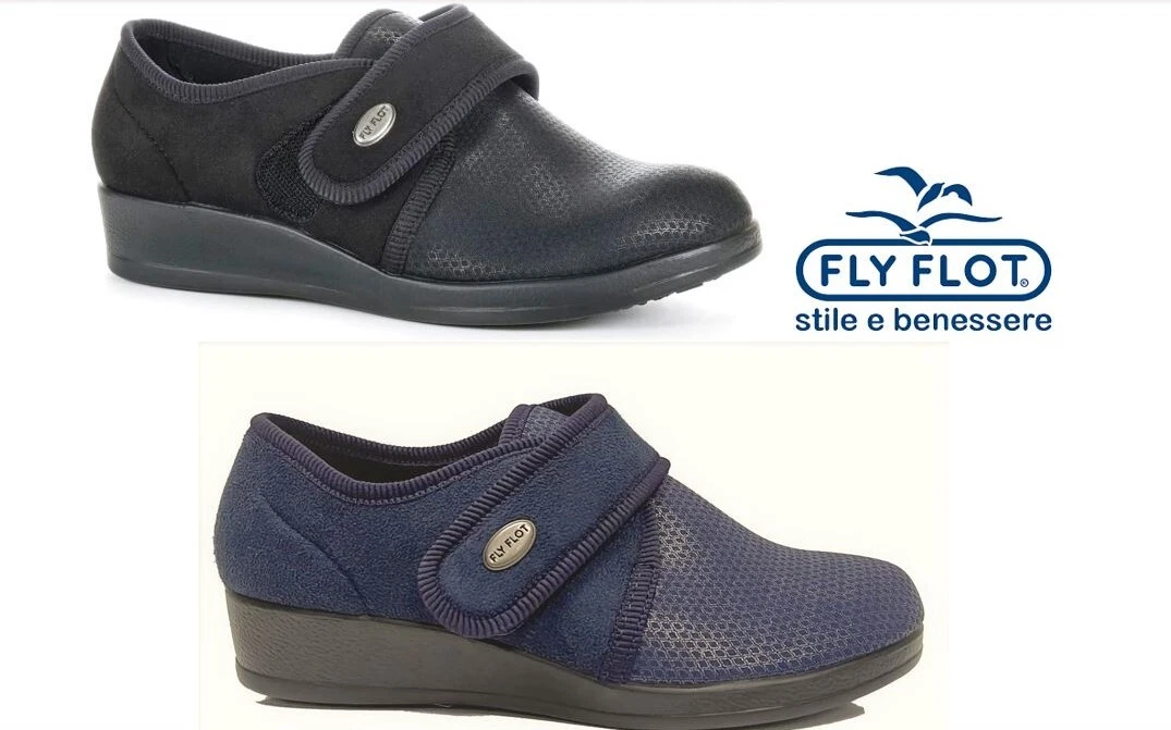 Fly Flot Shoes soft wide comfort shoes with strap Made in Italy Flyflot Q3886 YW