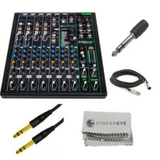 Mackie ProFX10v3 10-Ch Mixer w/ USB, Effects, Adapters, Cables, Ties