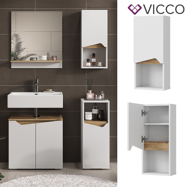 HäNgeschrank Marelle 30 X 67 Cm, Weiß Artisan, Modern, Badschrank, Schmal Vicco-image