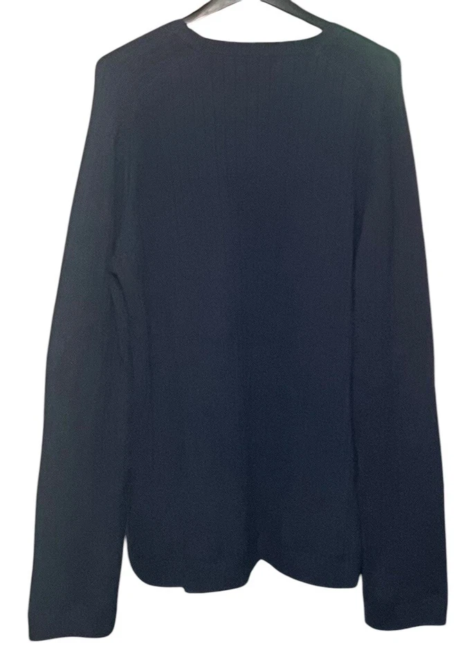 Suéter Polo Ralph Lauren Cuello Redondo Tejido con Cable XL 100% Algodón Azul Marino Nuevo con Etiquetas Foto 3 de 4