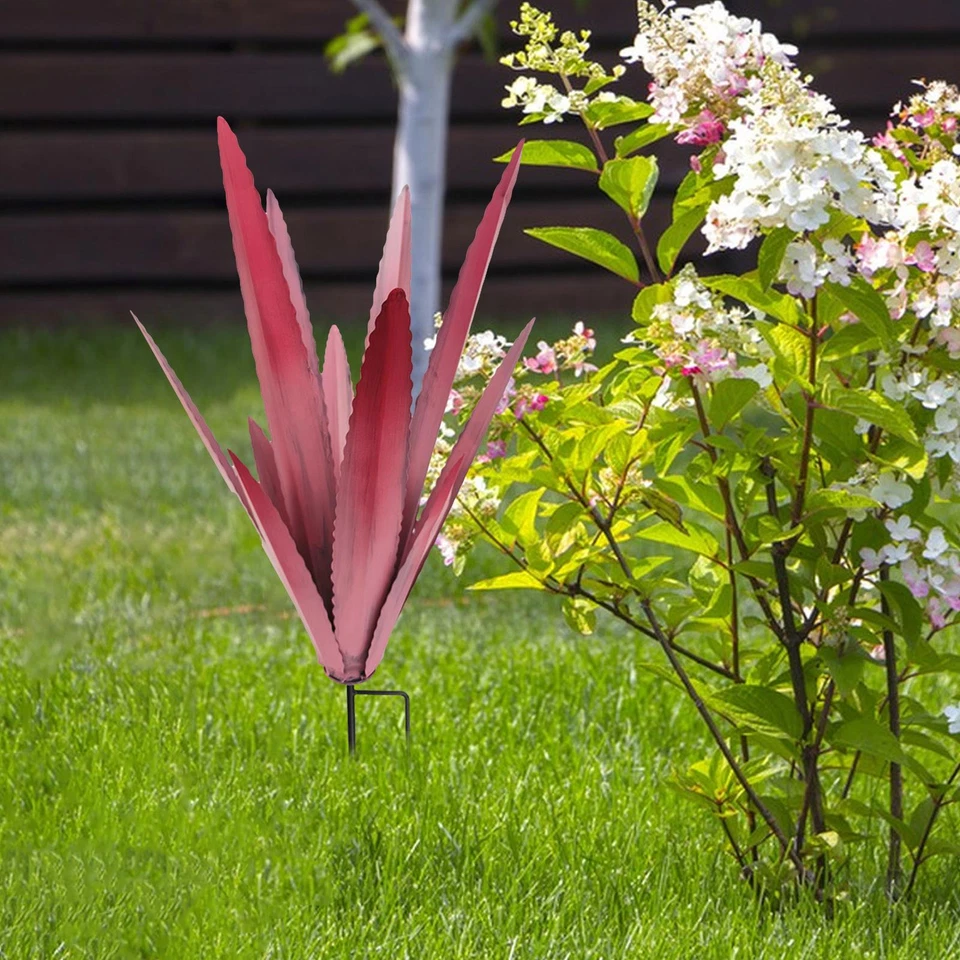 Large Tequila Rustic Sculpture Rustic Yard Stakes DIY Metal Agave Plant - image 4 of 4