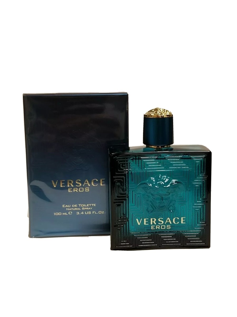 VERSACE EROS 3.4OZ EDT SPRAY BY VERSACE FOR MEN BRAND NEW IN BOX