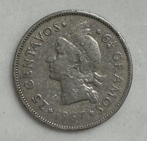 Dominican Republic 1967 25 Centavos - Afbeelding 1 van 2