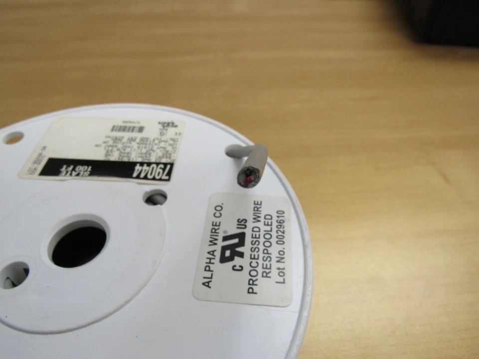 79ft Spool ALPHA WIRE 79044 EcoFlex Flexing Control Cable 2C Twisted 22AWG 600V - Image 2 of 4