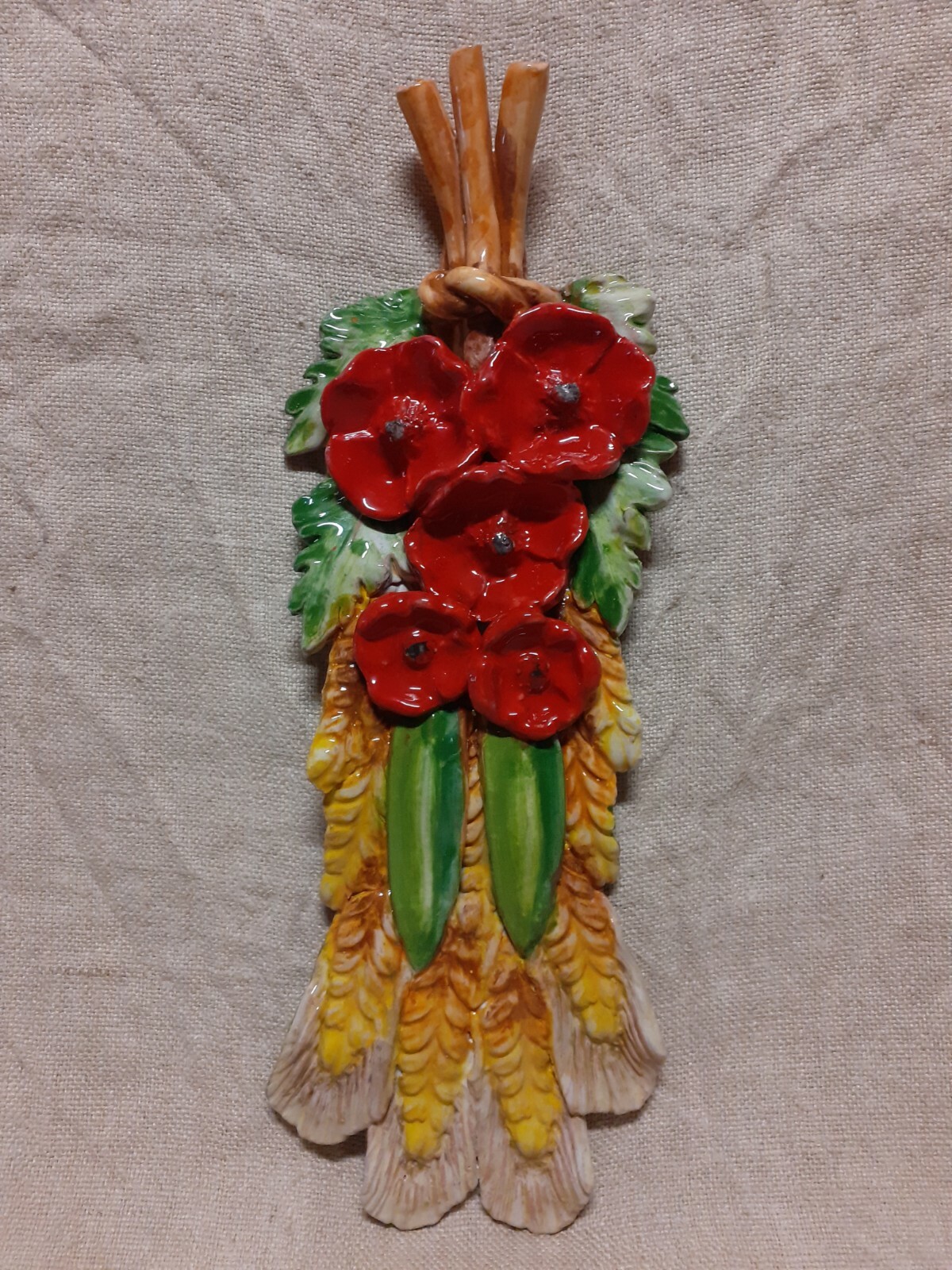 Tralcio papaveri grano ceramica appendere - Pottery Branch poppers wheat corn