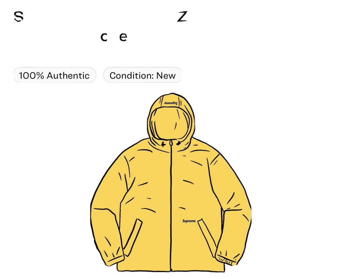 supreme reflective zip hooded jacket | eBay