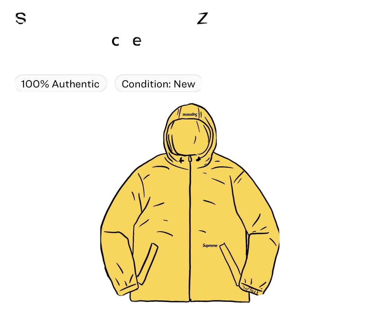 supreme reflective zip hooded jacket