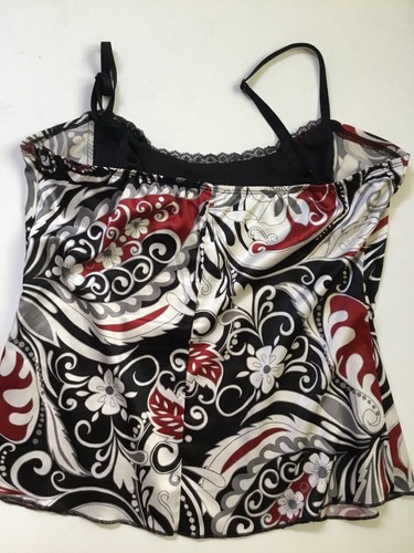 Vintage Y2K Tunic Babydoll Tank Top Paisley Light Weight Sz XL - Picture 5 of 8
