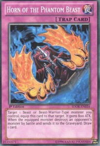 Horn of the Phantom Beast - SDOK-EN034 - Common - 1st Edition x3 - Near Mint