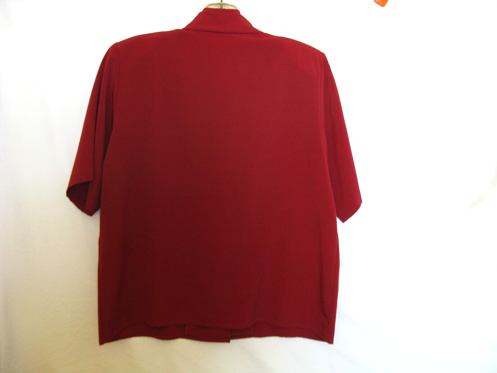 SAINT LAURENT Camicia a maniche corte Yves St. Clair Petities rossa poliestere abbottonata 10 P
