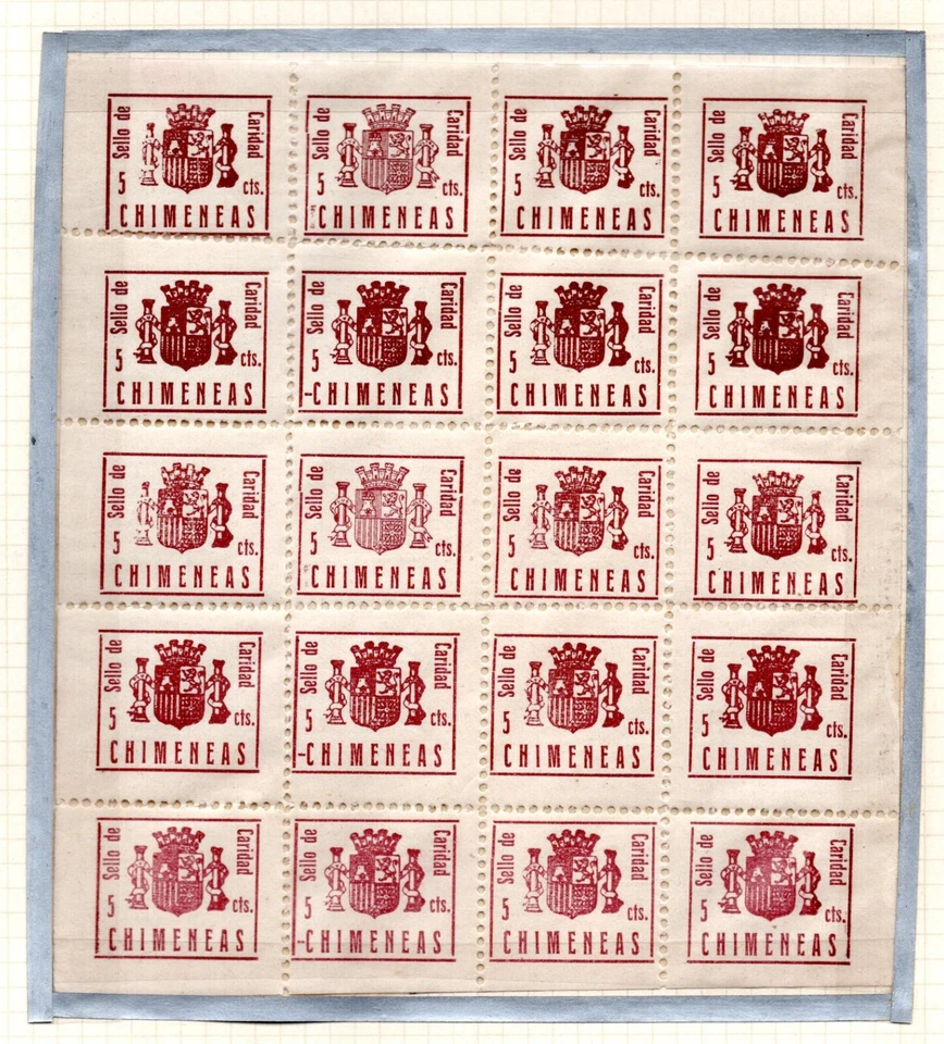 ESPAÑA 1937 CUATRO EDICIÓN GUERRA CIVIL EN HOJAS COMPLETAS ÁVILA SELLOS BENÉFICOS Foto 2 de 4