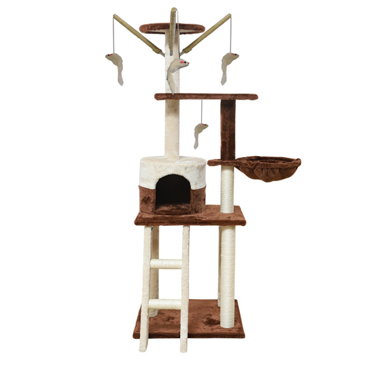 Large Cat Tree Activity Centre Scratching Post For Adult Cats Climbing