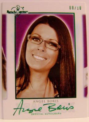 ANGEL BORIS PLAYBOY #8 /10 GREEN OFFICIAL AUTOGRAPH HOT FOR TEACHER
