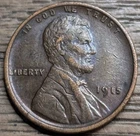 1915 Lincoln Wheat Cent - AU Details