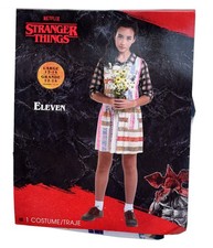 Stranger Things Netflix "Eleven" Girl's Size M or L 1-PC Dress Costume 417