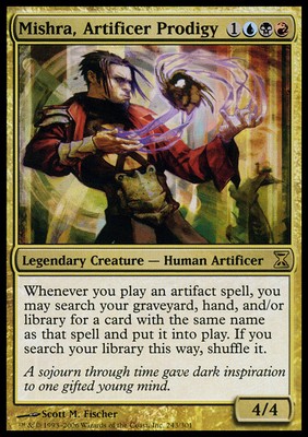 1x Mishra, Artificer Prodigy - Foil Moderate Play MTG Magic - Kid Icarus -