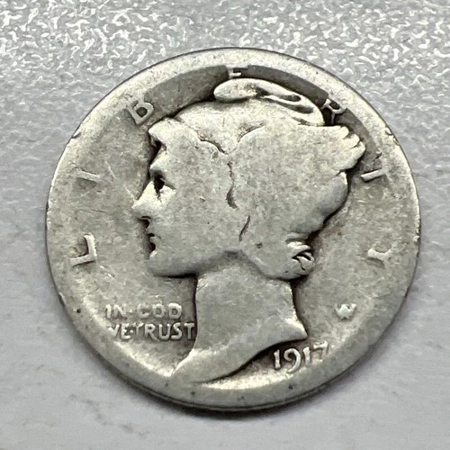 1917 MERCURY SILVER DIME ACTUAL COIN Get More Today & Save Shop Here Buy Here