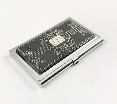 Brighton Black & Silver Business or Credit Card Holder EUC. #1330
