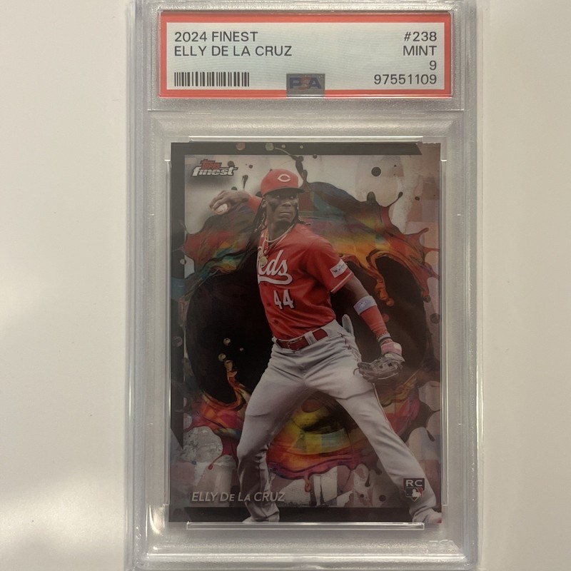 2024 Topps Finest ELLY DE LA CRUZ RC #238 Rare PSA 9