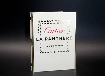 Cartier La Panthère Eau de Parfum 1.5ml / 0.05 fl oz SAMPLE VIAL ON PROMO CARD